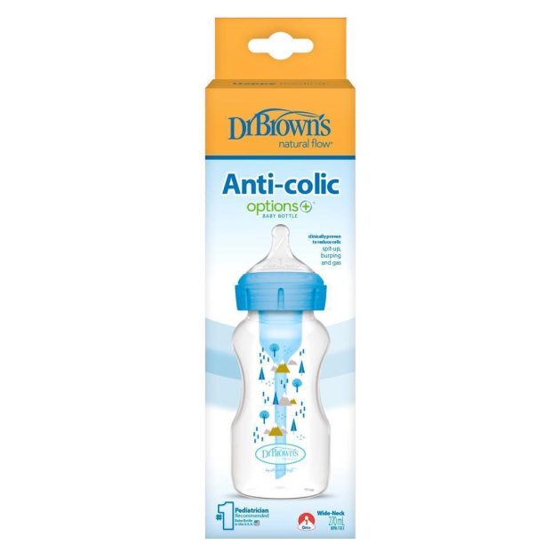 رضاعة زجاجية لون ازرق